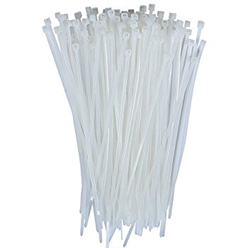 Cable Ties 2.5mm wide x 160mm long (White) - Pack of 100 - Rack Sellers