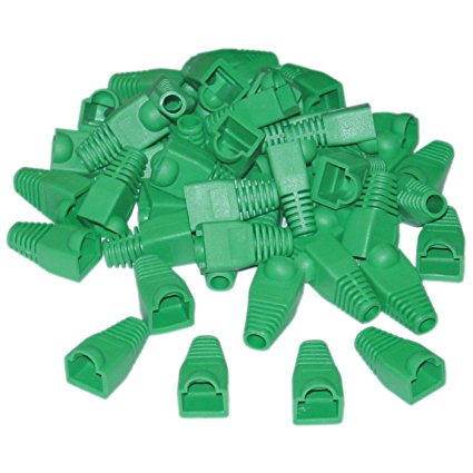 RJ45 BOOTS - Green - Bag of 100 - Rack Sellers