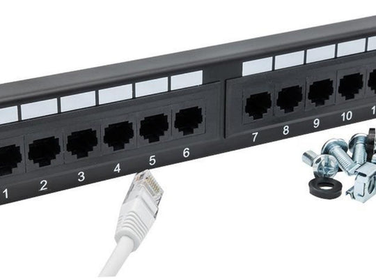 12 Port 1U 10-inch CAT5e UTP SOHO UTP PATCH PANEL (PPAN-12-10)