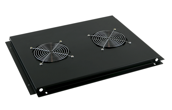 Roof mount cooling unit with 2 fans for 600mm deep rack cabinets - Rack Sellers