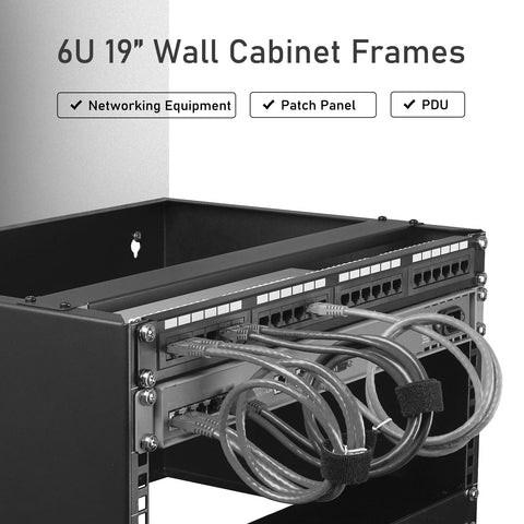 Dynamode Wall Mounted Wall Cabinet Frames (6u (350X498X272mm WxDxH))