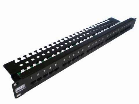 25 Port 1U Rackmount CAT3/TELCO 4-Pin Patch Panel (PPAN-25-T-4P)