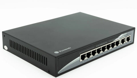 8 Port Gigabit Ethernet 10/100/1000 Desktop PoE Switch + 2 Uplinks (SW80010-G-POE)