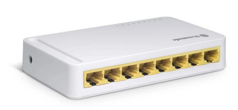 8 Port Gigabit Ethernet 10/100/1000 Desktop - Wall Mount Switch Hub (SWG80010-D)