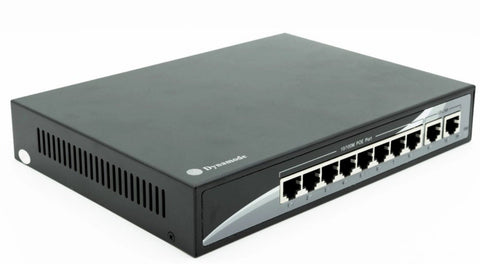 8 Port Fast Ethernet 10/100 Desktop PoE Switch + 2 Uplinks (SW80010-2-POE)