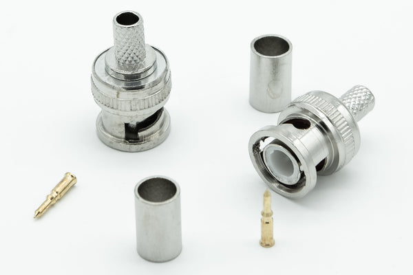 BNC Crimp RG59 Connector - 3 PIECE