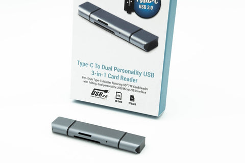 USB Type-C USB3 and MicroUSB Card Read/Writer Adapter (C-TC-CR)