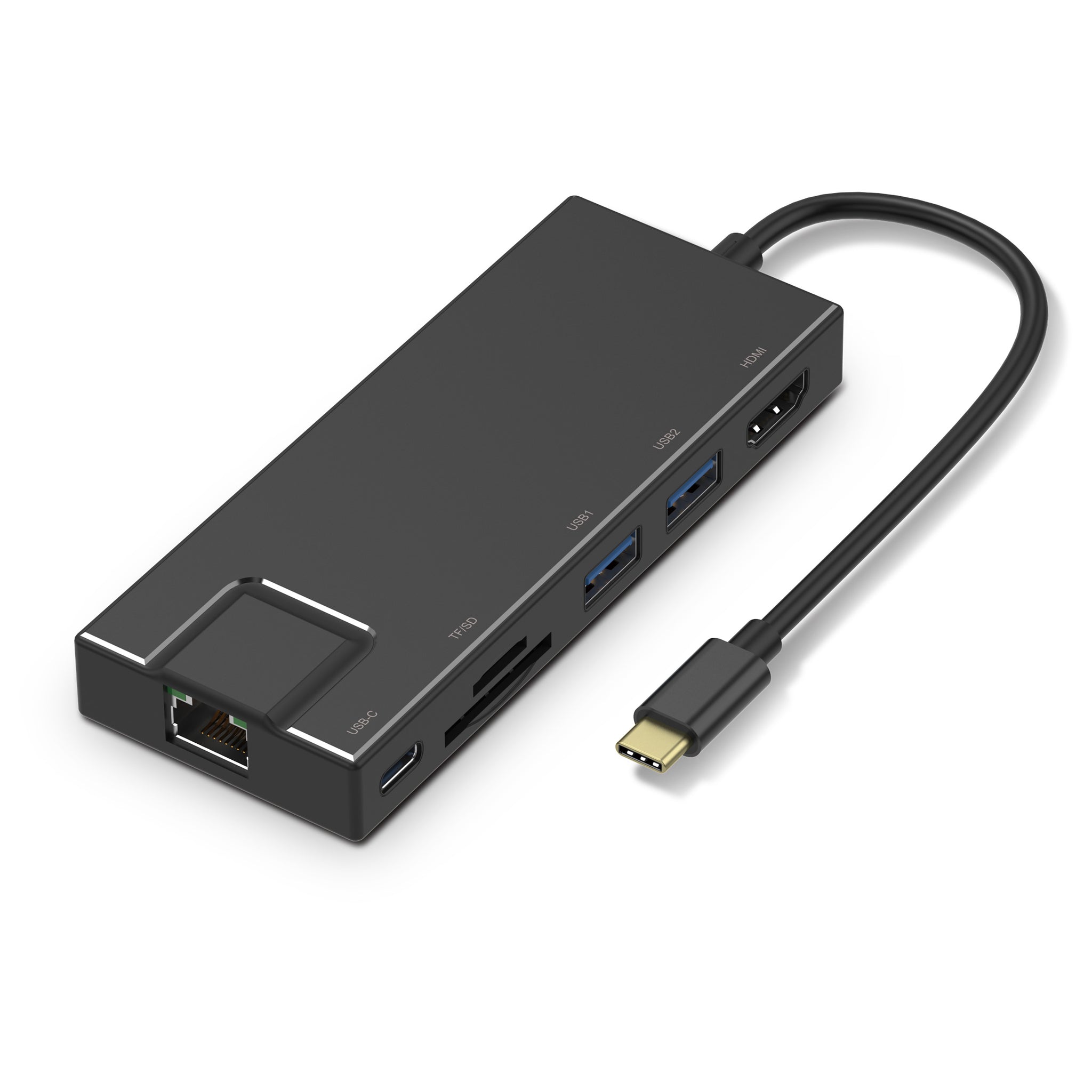 USB Type-C to HDMI 4K Card Reader, Gigabit and USB3 Docking Station (C-TC-DK-HDMICR)