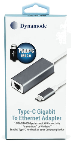 USB Type-C to Gigabit LAN Adapter (C-TC-LAN1000M)