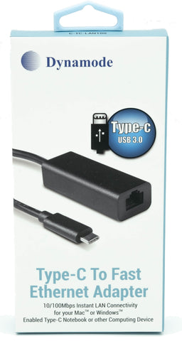 USB Type-C to Fast Ethernet LAN Adapter (C-TC-LAN100)