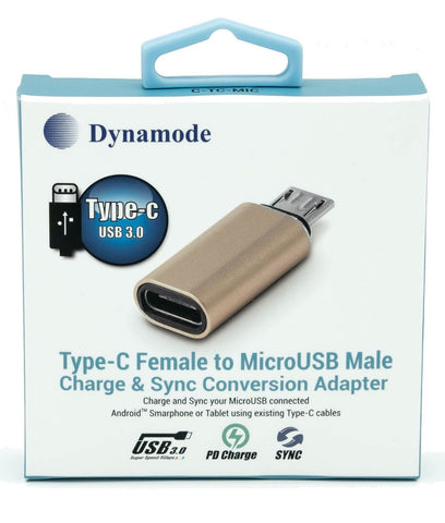 USB Type-C Female to MicroUSB Male Sync Charge Adapter (C-TC-MIC)