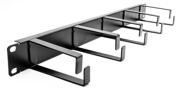 1U 19" CABLE MANAGEMENT BAR / PANEL WITH 5 RINGS - 100MM (UNIVERSAL)