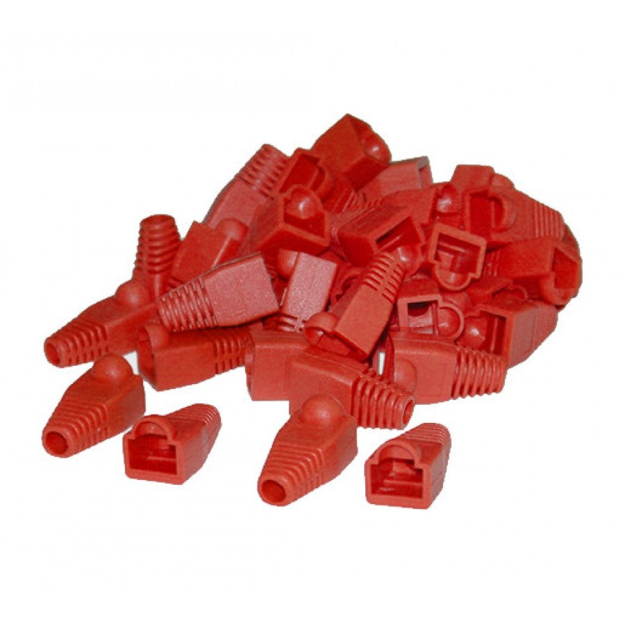 RJ45 BOOTS - Red - Bag of 100