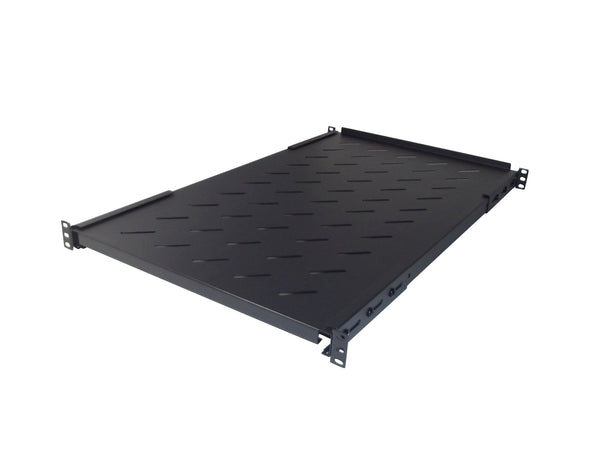 Fixed front & back fixing shelf, vented for enclosure depth of 1000mm (WxDxH) 482 x 750 x 44 mm