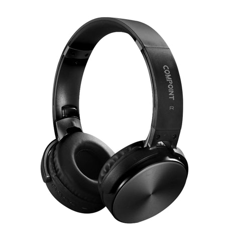 Bluetooth 4.0 Foldable Stereo Headphones with Active Noise Cancellation - Black