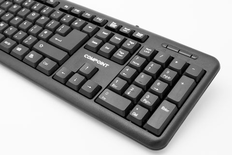 USB WIRED QWERTY KEYBOARD UK LAYOUT FOR PC DESKTOP COMPUTER LAPTOP