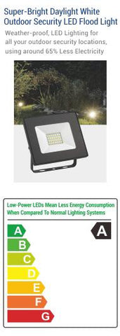 LED Floodlight 20W Outdoor Garden Security Flood Light 12V 220V