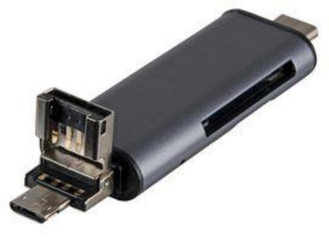 USB Type-C USB3 and MicroUSB Card Read/Writer Adapter (C-TC-CR)