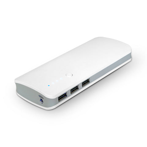 USB Power Bank 6000mAh - White,dual ports 1A/2A - PBK-600B-W