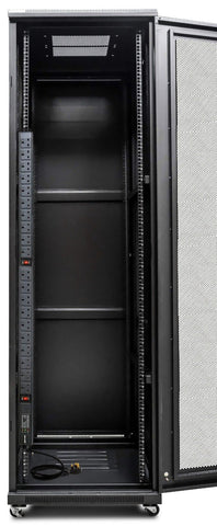 20 Way Vertically Mounted Surge Protected Rackmount PDU - UK Sockets (PDU-20WS-V-SP-1U)