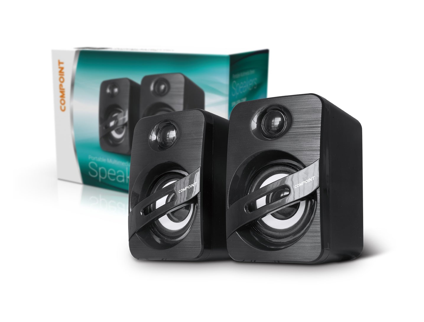 MULTIMEDIA COMPACT STEREO SPEAKERS - USB Powered - Portable