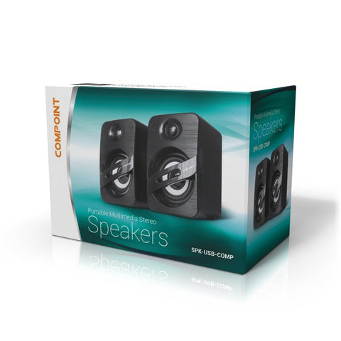 MULTIMEDIA COMPACT STEREO SPEAKERS - USB Powered - Portable