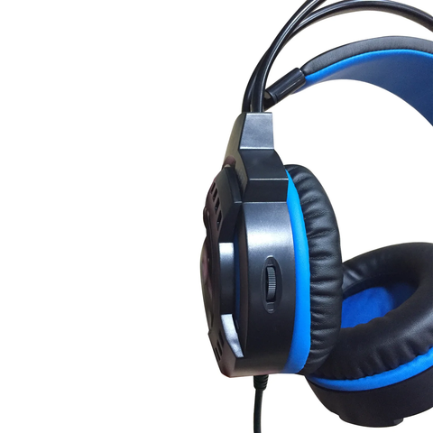 Black & Blue Gaming USB Stereo Headset & Microphone