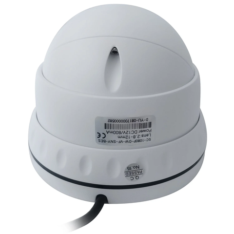 B-secure 2.1MP 1080P/960H 4in1 White Dome CCTV Camera - Varifocal