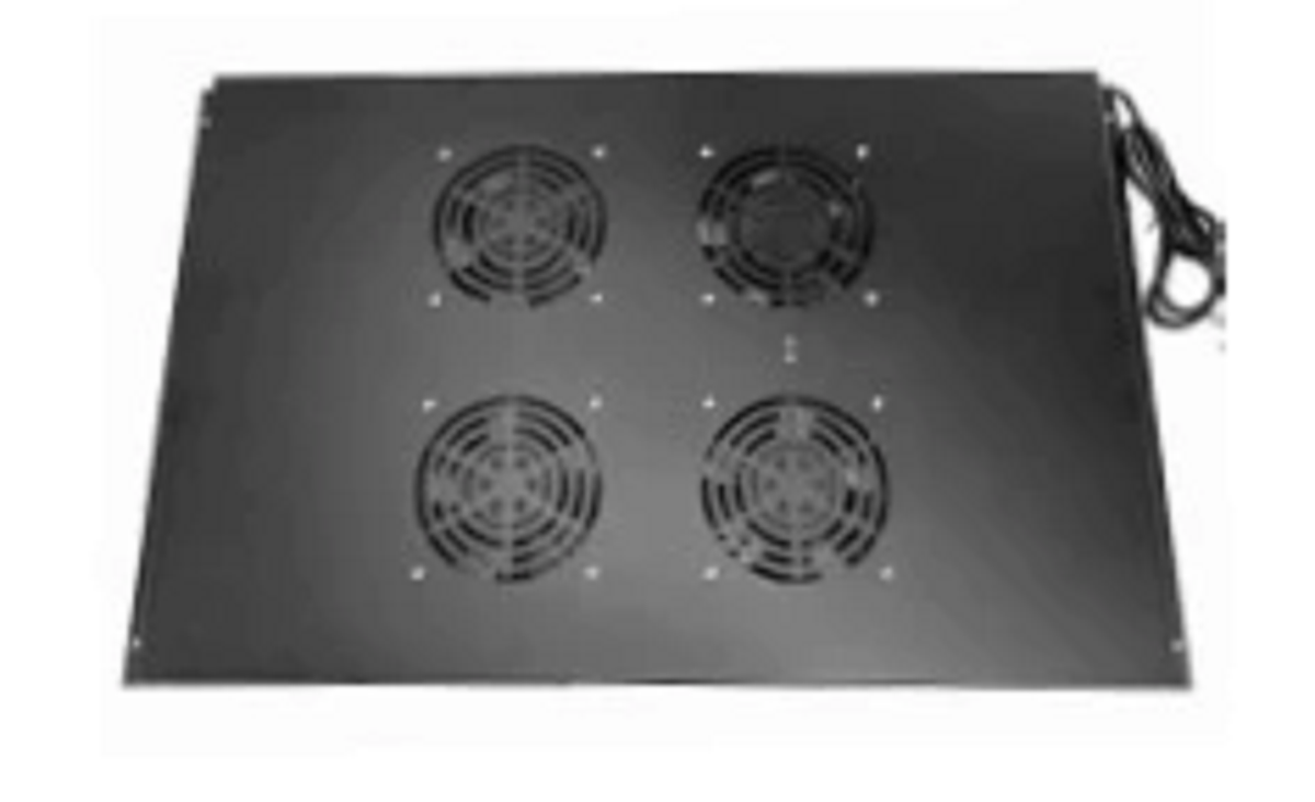 4 Way Roof Mount Fan Tray for 800mm deep Eco NetCab & ValuCab Floor Cabinets