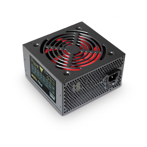LMS Data 700W PC Power Supply Unit Quiet 12cm Red Fan PSU ATX 6-Pin PCI-E SATA