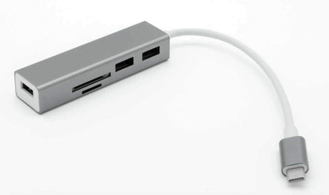 USB Type-C to USB3 Hub and Card Reader Adapter (C-TC-HUB4CR)