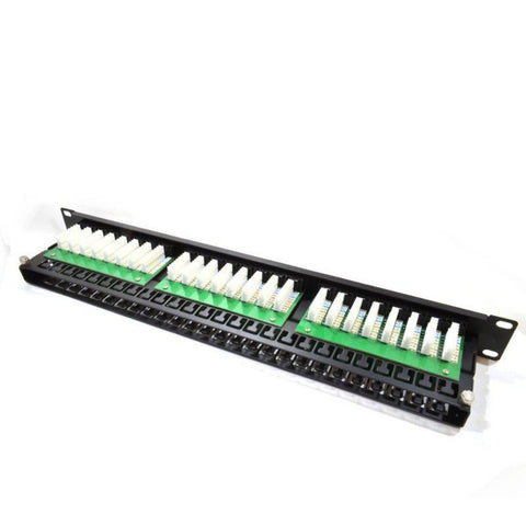 48 Port 1U Rackmount CAT5E UTP Patch Panel (PPAN-48-LC-1U)
