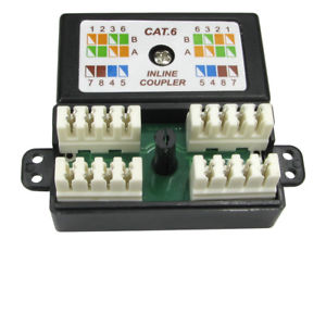Punchdown / Krone CAT6 Coupler - Black - Rack Sellers