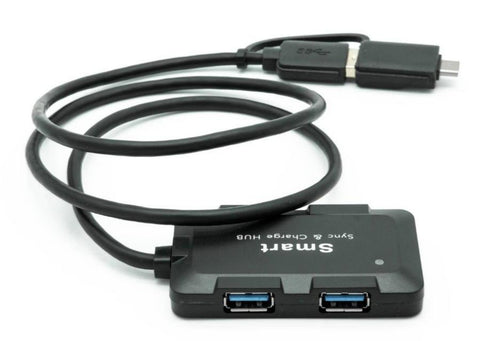 USB Type-C to 4-Port USB3 Hub with USB Input Port (C-TC-2IN1-USB3HUB)
