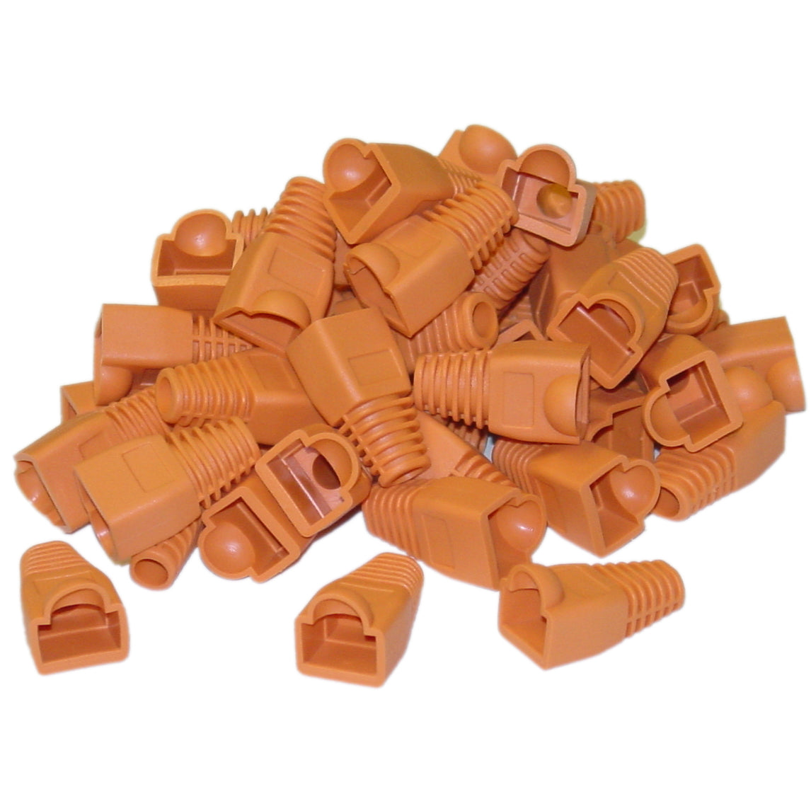 RJ45 BOOTS - Orange - Bag of 100