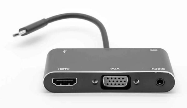 USB Type-C to VGA and HDMI 4K Adapter (C-TC-HDMI-VGA)