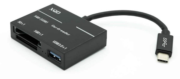 USB Type-C to XQD(tm) Card Reader with USB Hub Adapter (C-TC-CR-USB3)